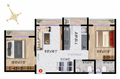 2 BHK Layout